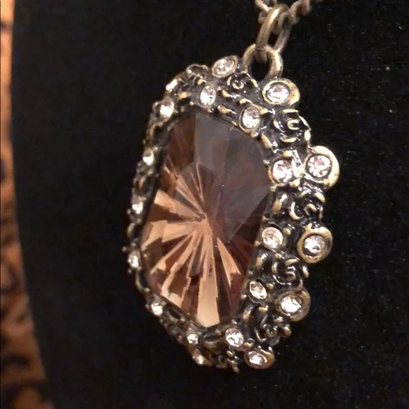 26” Gem Necklace NWT, & 3” add chain lengthener. - Picture 4 of 4